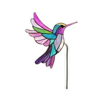 Qwtwty Outdoor Potted Plants Decoration Acrylic Potted Insert Bird Planter Decoration