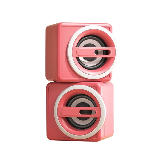 Qwtwty Portable Speaker Desktop Mini Soundbox Desktop Laptop USB Subwoofer Gift Speaker