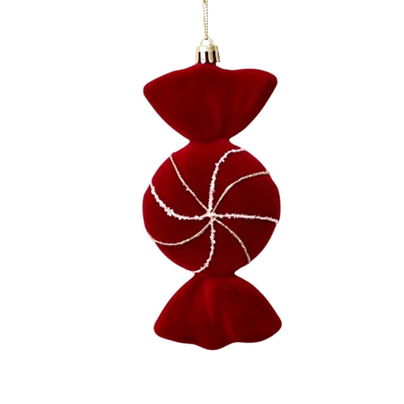 Qwtwty Velvet Christmas Ornaments Shatterproof Christmas Tree Decoration Ornaments Hanging Pendants for Xmas Tree, Holiday Party Decor
