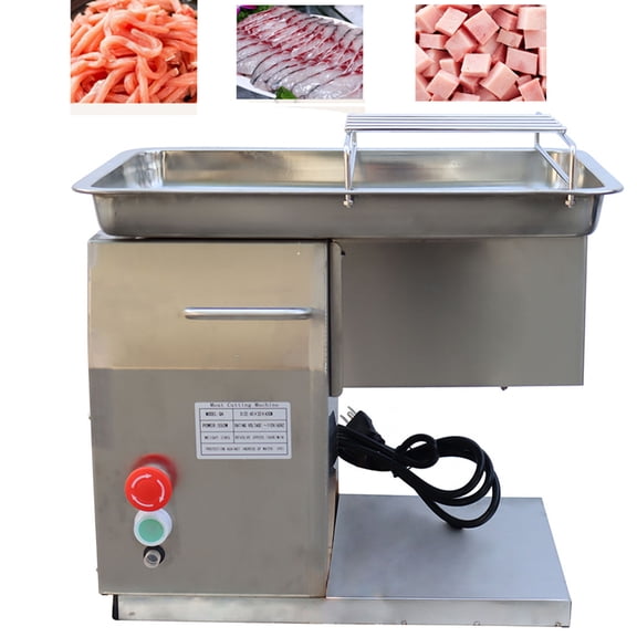 Qx Commercial Stainless Meat Slicer Pork Beef Mutton Electric Slicer with 4MM Blade