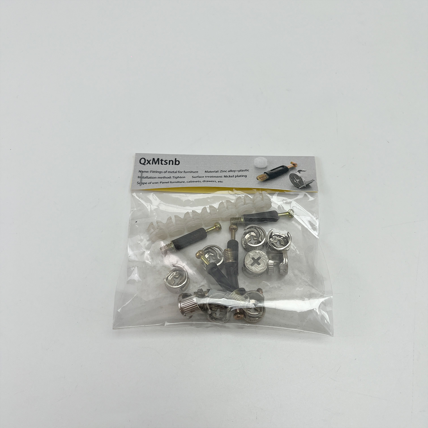 QxMtsnb Fittings of metal for furniture ,3in1 Furniture Connecting