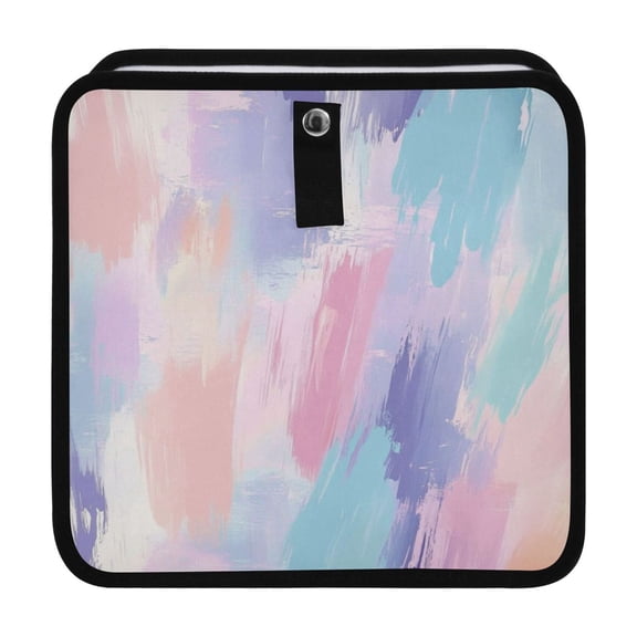 Qxltty Abstract Paste Car Dumpster Collapsible Rear Seat Suspension Trash for Front Seat Center Console in Vehicle
