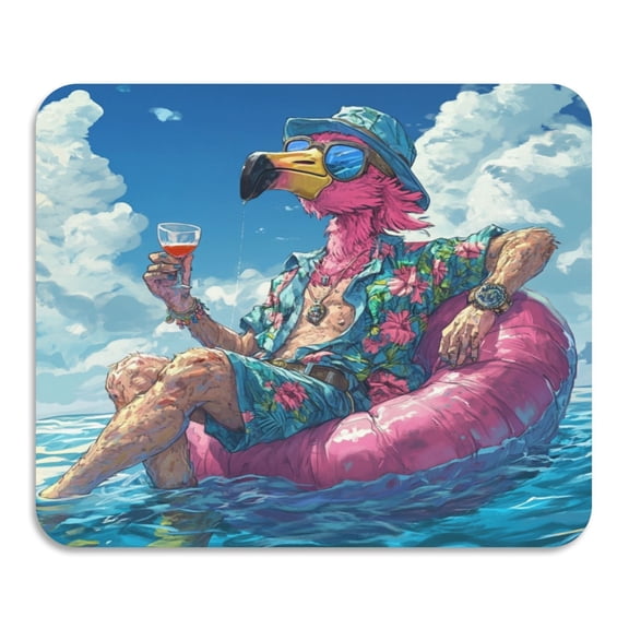 Qxltty Anime Flamingo Dish Drying Mat Coffee Bar Mats Rubber Backed Absorbent Fit Under Pot and Dishes Racks 15.7x11.8in