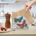 thumbnail image 1 of Qxltty Artistic Butterfly Acrylic Napkin Holder Set of 1 Transparent Dining Table Kitchen Cafeteria Home Decor 4.1x4.9x1.97in, 1 of 9