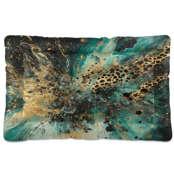 Qxltty Artistic Leopard Ped Pad Wear-resistant and Hard to Bite Through Sleeping Pad for Small Medium Large Dogs Winter Pet Bed 36×24in