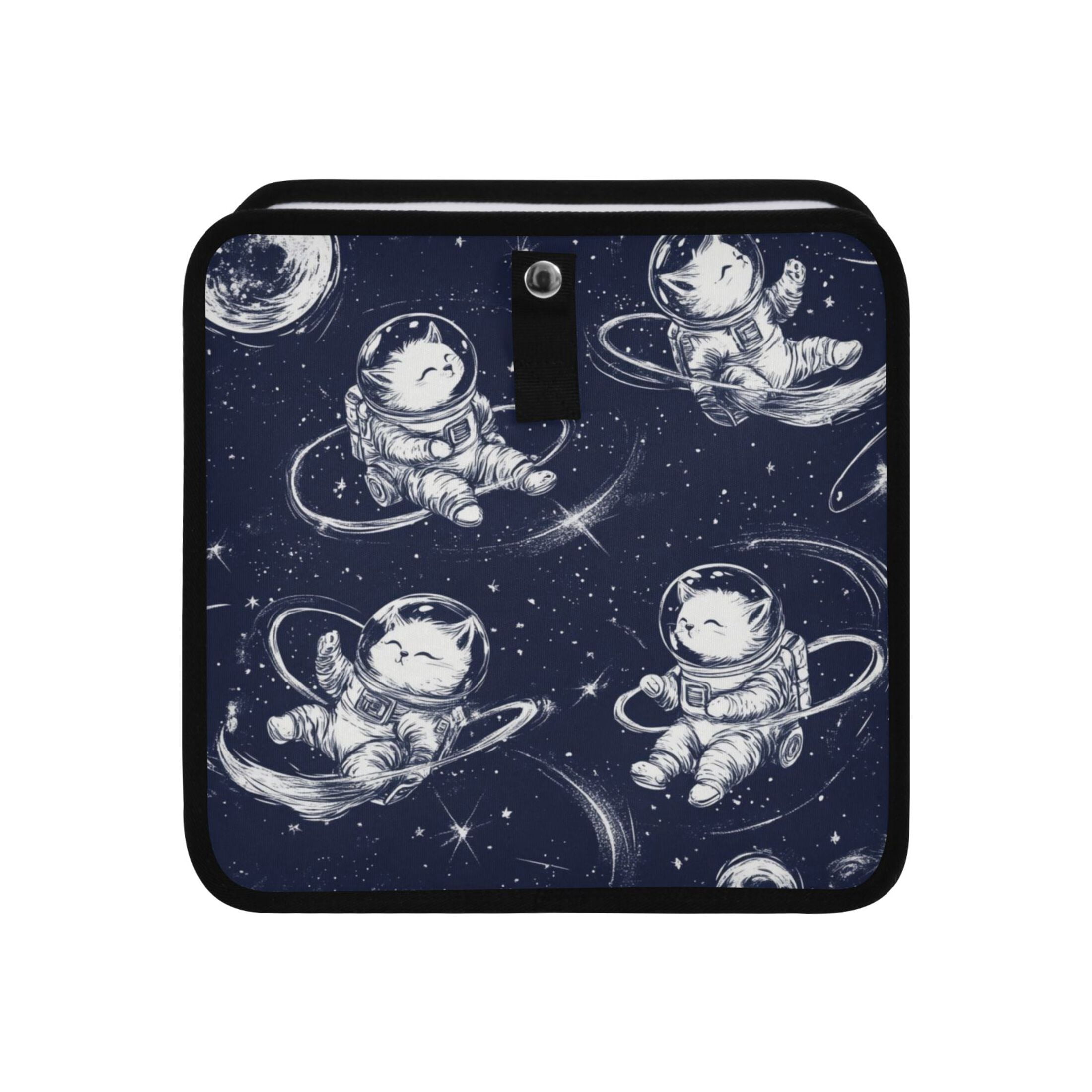 Qxltty Astronaut Cat Blue Stars Car Dumpster Collapsible Rear Seat ...