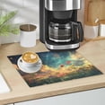 thumbnail image 1 of Qxltty Beautiful Flower Sea Leather Drying Mat for Kitchen Countertops Coffee Mats Hide Stain Quickly Absorbs Water Tableware Decor, 1 of 6