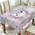thumbnail image 1 of Qxltty Beautiful Unicorn Square Tablecloth 60×60in Thick Wrinkle Resistant Heat Proof Durable Table Cover for Dining Table, 1 of 9