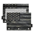 thumbnail image 1 of Qxltty Black Design American Flag Pencil Pouches for 3 Ring Binder Clear Window Zipper Pencil Case for Office College Supplies, 1 of 6