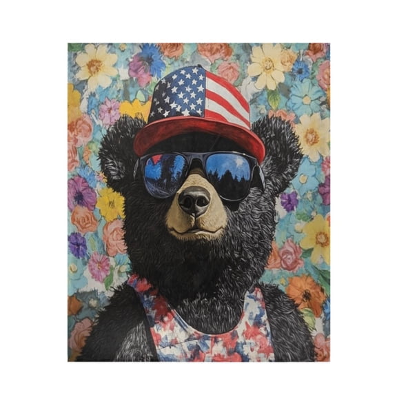 Qxltty Black Teddy Bear Soft Cozy Fluffy Blankets for Couch Sofa Chair Bed Camping Picnic Travel Lightweight Bed 5060inch