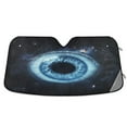 thumbnail image 1 of Qxltty Blue Iris Pattern Car Windshield Sunshades Foldable UV Rays Sun Visor Protector Keep Your Vehicle Cool 53×23.5in, 1 of 8