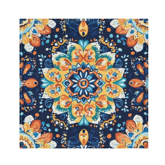 Qxltty Bohemian Style Pattern Napkins 20×20in Perfect for Parties Dinners Weddings Cocktail Housewarming Cloth Napkins Set of 6
