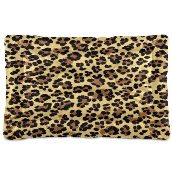 Qxltty Brown Leopard Ped Pad Wear-resistant and Hard to Bite Through Sleeping Pad for Small Medium Large Dogs Winter Pet Bed 24×18in