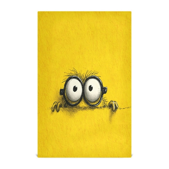 Qxltty Cartoon Kitchen Towels 28 x 18 Inch Soft Cotton Linen Feel Dish Towels with Hanging Loop for Drying, Cleaning & Decor