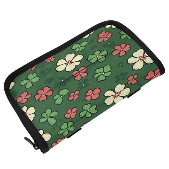Qxltty Colorful Clovers Car Tissue Holde Upgraded Hanging Square Sun Visor Napkin Box and Easy to Use