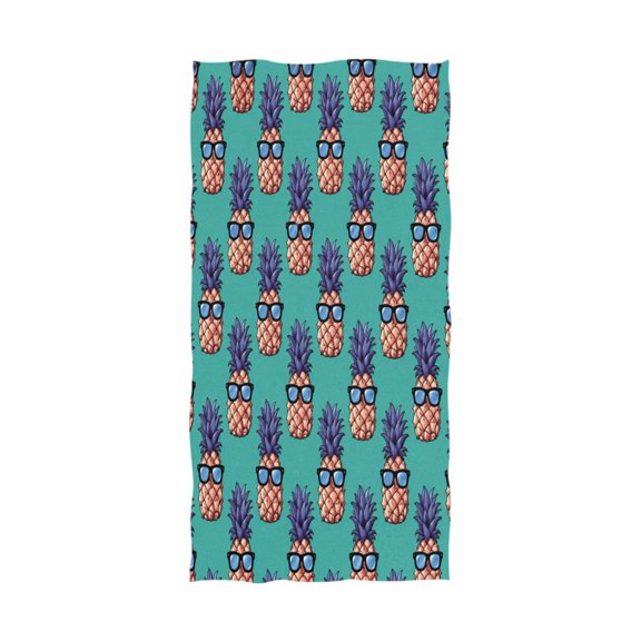 Qxltty Cool Sunglass Pineapple Extra Large Bath Towel 32x64 in Super Soft Highly Absorbent Quick Dry Shower Towel for Hotel Bathroom Guest Spa Gym