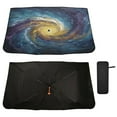 thumbnail image 1 of Qxltty Cosmic Spiral Windshield Sun Shade Umbrella Protect Car from Sunrays and Heat Damage Keep Cool and Interior, 1 of 7