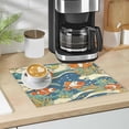 thumbnail image 1 of Qxltty Cute Clownfish Patterns Leather Drying Mat for Kitchen Countertops Coffee Mats Hide Stain Quickly Absorbs Water Tableware Decor, 1 of 6