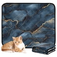 thumbnail image 1 of Qxltty Dark Blue Gilt Marble Cat litter Pads Pet Set of 3 Diaper Mats Center Anti-leakage Layer Absorbent Soft and Comfortable, 1 of 7
