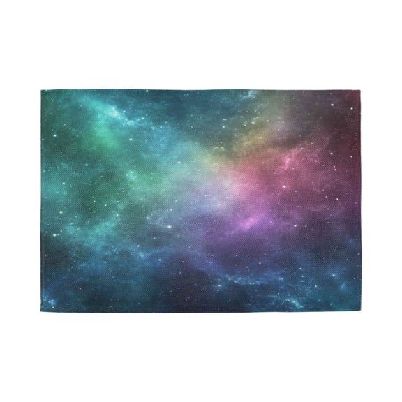 Qxltty Deep Outer Space Placemats Set of 1 Heat Resistant Non-Slip Place mat for Dining Table Washable Durable Polyester Woven Table Decorations