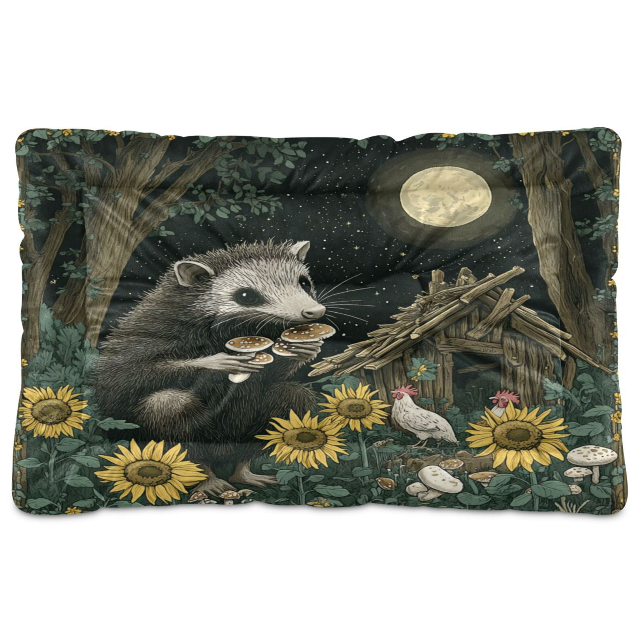 Qxltty Extra Large Possum Ped Pad Wear-resistant and Hard to Bite Through Sleeping Pad for Small Medium Large Dogs Winter Pet Bed 36×24in