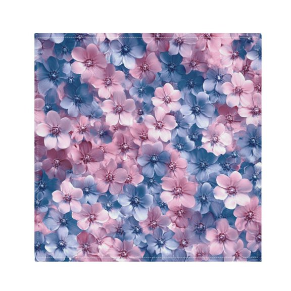 Qxltty Fluffy Flowers Napkins 20×20in Perfect for Parties Dinners Weddings Cocktail Housewarming Cloth Napkins Set of 1