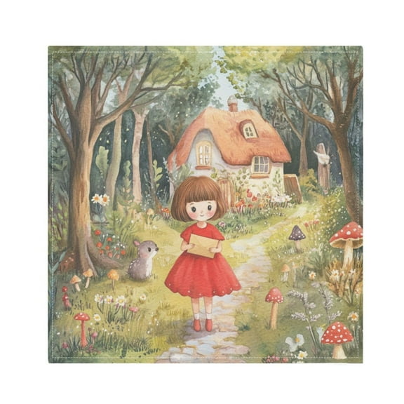 Qxltty Forest Cabin Napkins 20×20in Perfect for Parties Dinners Weddings Cocktail Housewarming Cloth Napkins Set of 6