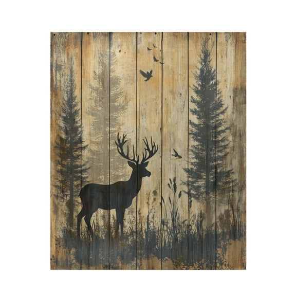 Qxltty Forest Deer Shadow Soft Cozy Fluffy Blankets for Couch Sofa Chair Bed Camping Picnic Travel Lightweight Bed 5060inch