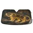 thumbnail image 1 of Qxltty Golden Tiger Car Windshield Sunshades Foldable UV Rays Sun Visor Protector Keep Your Vehicle Cool 55×27.6in, 1 of 8