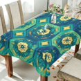 thumbnail image 1 of Qxltty Green Tribal Style Pattern Square Tablecloth 60×120in Thick Wrinkle Resistant Heat Proof Durable Table Cover for Dining Table, 1 of 9