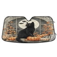 thumbnail image 1 of Qxltty Halloween Kitten Car Windshield Sunshades Foldable UV Rays Sun Visor Protector Keep Your Vehicle Cool 53×23.5in, 1 of 8