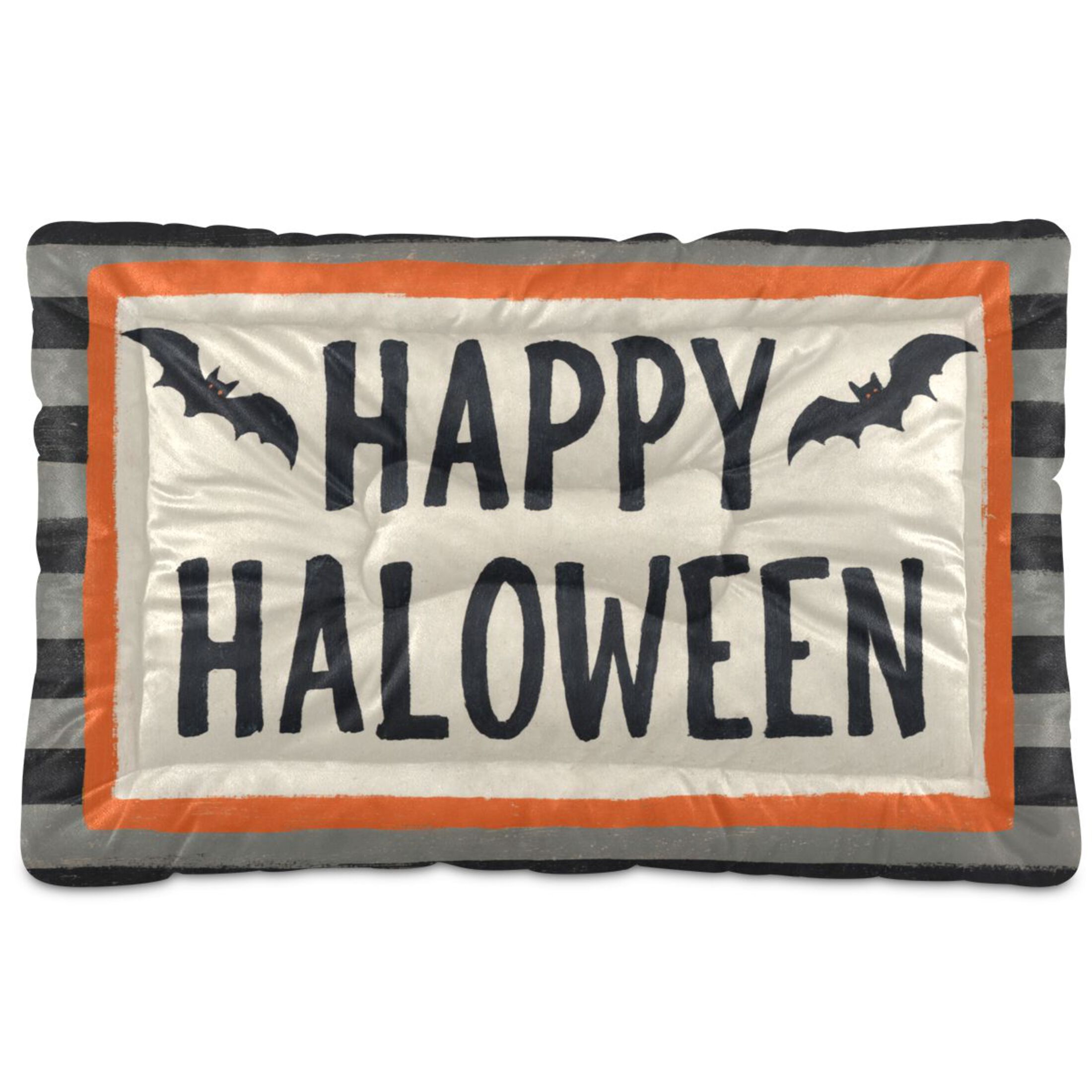 Qxltty Happy Halloween Bats Ped Pad Wear-resistant and Hard to Bite Through Sleeping Pad for Small Medium Large Dogs Winter Pet Bed 36×24in