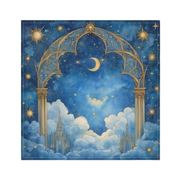 Qxltty Heavenly Palace Napkins 20×20in Perfect for Parties Dinners Weddings Cocktail Housewarming Cloth Napkins Set of 6