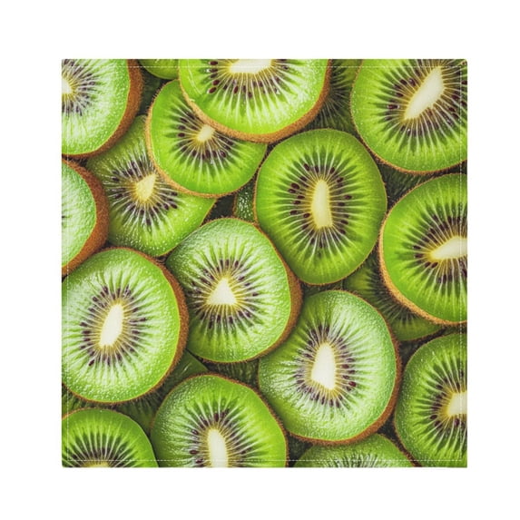 Qxltty Kiwi Fruit Pattern Napkins 20×20in Perfect for Parties Dinners Weddings Cocktail Housewarming Cloth Napkins Set of 4