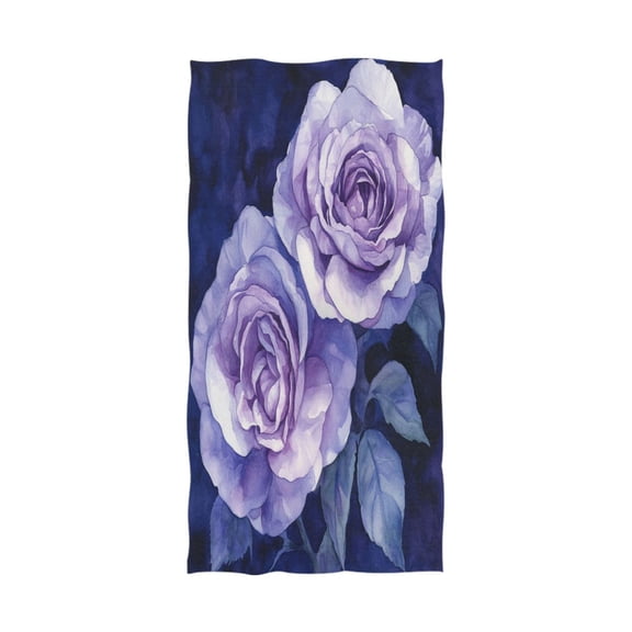 Qxltty Lilac Rose Extra Large Bath Towel 32"x64" Super Soft Highly Absorbent Quick Dry Shower Towel for Hotel Bathroom Guest Spa Gym