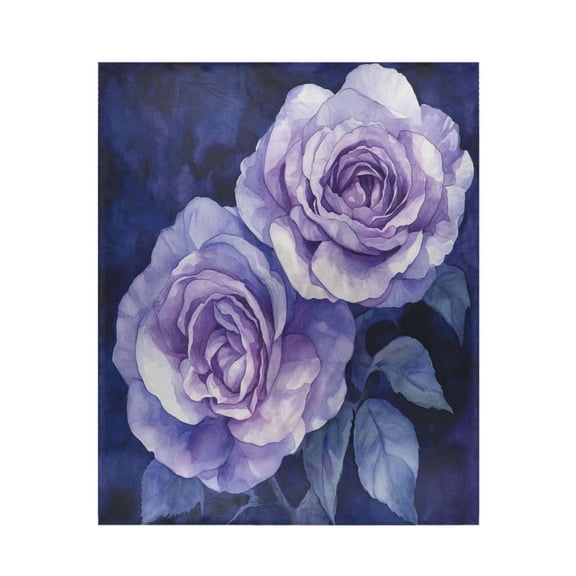 Qxltty Lilac Rose Soft Cozy Fluffy Blankets for Couch Sofa Chair Bed Camping Picnic Travel Lightweight Bed 5060inch