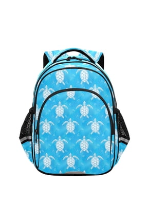 Little Turtle Backpack Lightweight Multi Pocket Daypack Reflective Bookbag with Adjustable Straps