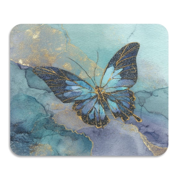 Qxltty Marble Butterfly Dish Drying Mat Coffee Bar Mats Rubber Backed Absorbent Fit Under Pot and Dishes Racks 15.7x11.8in