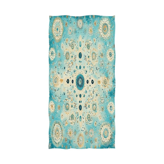 Qxltty Moroccan Style Pattern Extra Large Bath Towel 32"x64" Super Soft Highly Absorbent Quick Dry Shower Towel for Hotel Bathroom Guest Spa Gym