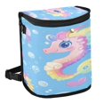 thumbnail image 1 of Qxltty Pattern Featuring Cute Baby Seahorses Car Trash Can with Lid Vehicle Backseat Hanging Leak Proof Storage Bin, 1 of 7