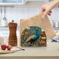 thumbnail image 1 of Qxltty Peacock Acrylic Napkin Holder Set of 1 Transparent Dining Table Kitchen Cafeteria Home Decor 4.1x4.9x1.97in, 1 of 9