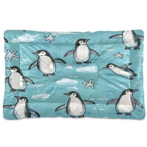 Qxltty Penguin Starfish Figure Ped Pad Wear-resistant and Hard to Bite Through Sleeping Pad for Small Medium Large Dogs Winter Pet Bed 24×18in