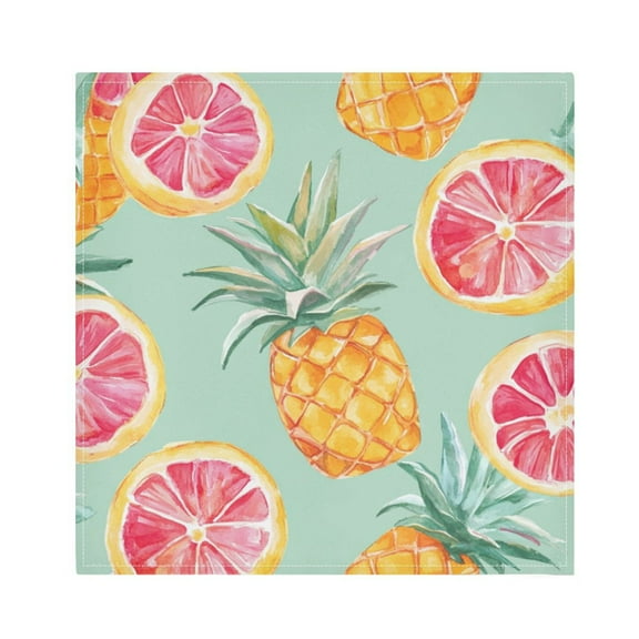 Qxltty Pineapple Blood Orange Napkins 20×20in Perfect for Parties Dinners Weddings Cocktail Housewarming Cloth Napkins Set of 6
