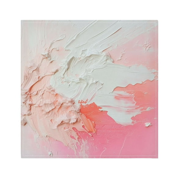Qxltty Pinkish-white Impact Napkins 20×20in Perfect for Parties Dinners Weddings Cocktail Housewarming Cloth Napkins Set of 6