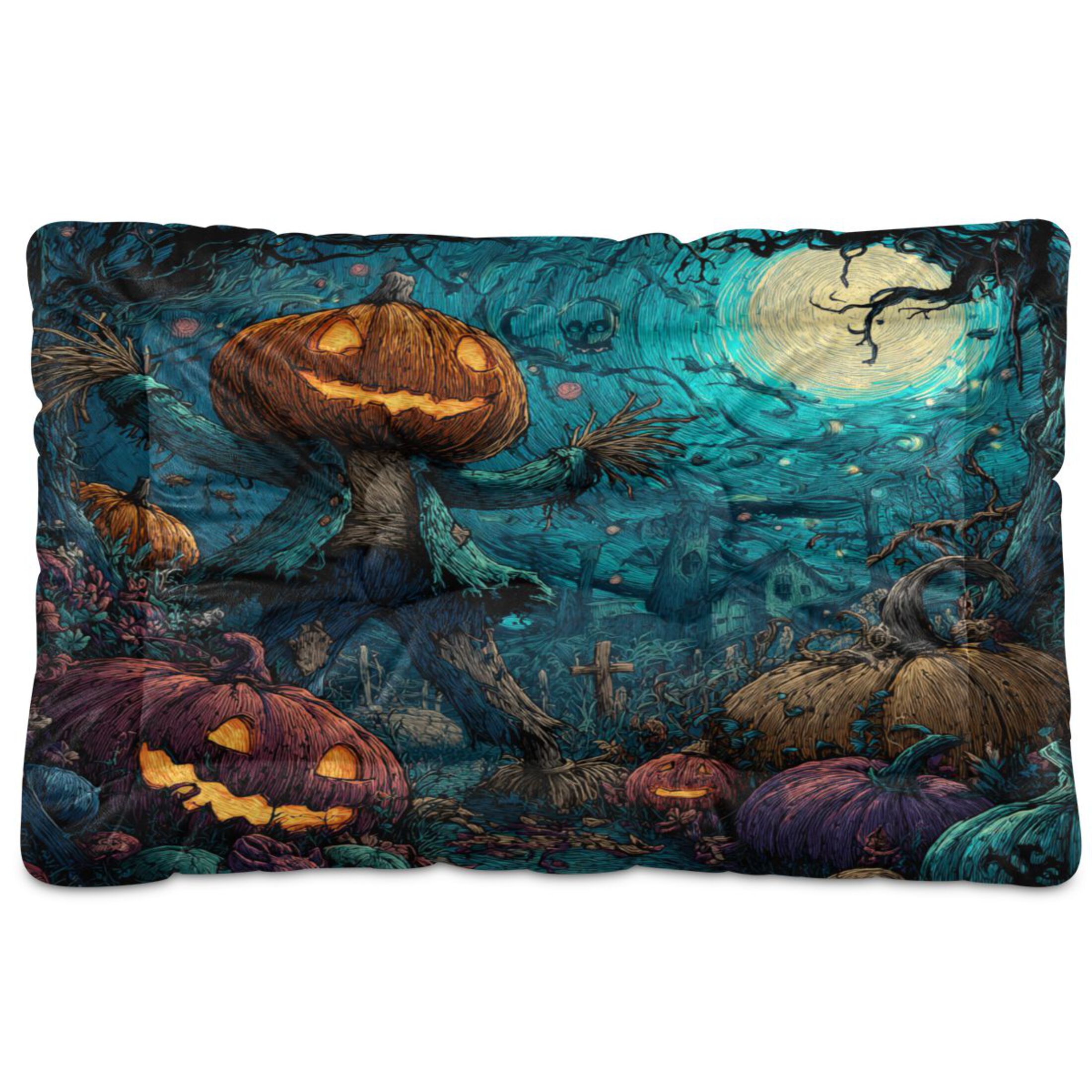 Qxltty Pranking Pumpkin Ped Pad Wear-resistant and Hard to Bite Through Sleeping Pad for Small Medium Large Dogs Winter Pet Bed 36×24in
