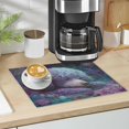 thumbnail image 1 of Qxltty Purple Poodle Leather Drying Mat for Kitchen Countertops Coffee Mats Hide Stain Quickly Absorbs Water Tableware Decor, 1 of 6