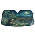 thumbnail image 1 of Qxltty Raccoon Journey Car Windshield Sunshades Foldable UV Rays Sun Visor Protector Keep Your Vehicle Cool 57×31.5in, 1 of 8