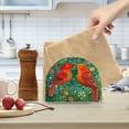 thumbnail image 1 of Qxltty Red Bird Acrylic Napkin Holder Set of 1 Transparent Dining Table Kitchen Cafeteria Home Decor 4.1x4.9x1.97in, 1 of 9