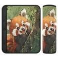thumbnail image 1 of Qxltty Red Panda Car Seat Strap Pads are Soft and Snug Fitting for All Cars Backpacks Pushchair, 1 of 8
