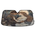thumbnail image 1 of Qxltty Romantic Dating Car Windshield Sunshades Foldable UV Rays Sun Visor Protector Keep Your Vehicle Cool 55×27.6in, 1 of 8
